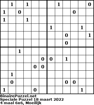 Binaire Puzzel