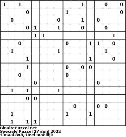 Binaire Puzzel