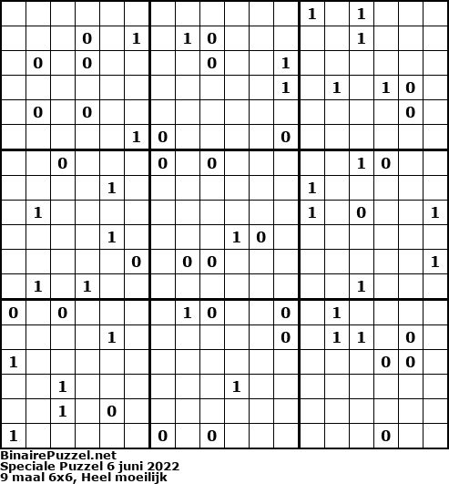 Binaire Puzzel