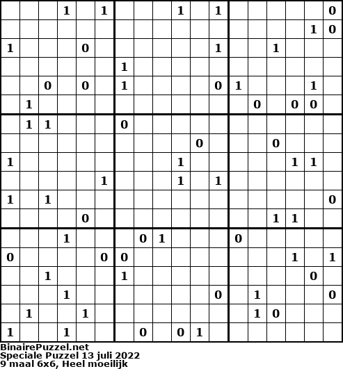 Binaire Puzzel