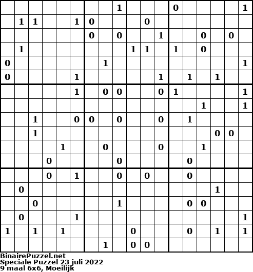 Binaire Puzzel