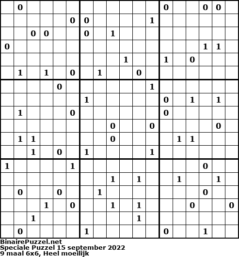Binaire Puzzel