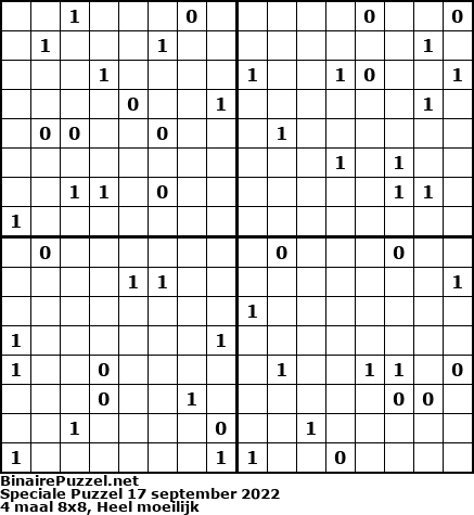 Binaire Puzzel