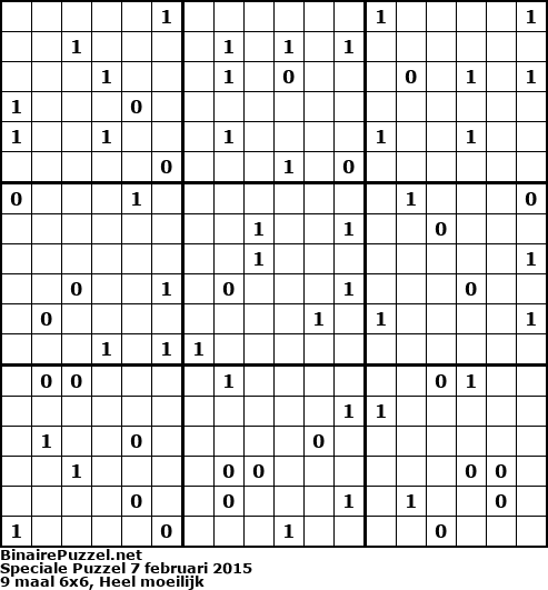 Binaire Puzzel