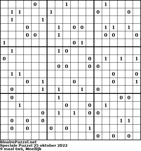 Binaire Puzzel