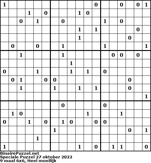 Binaire Puzzel