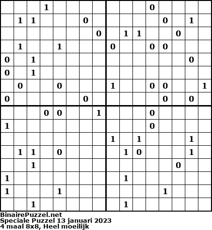 Binaire Puzzel