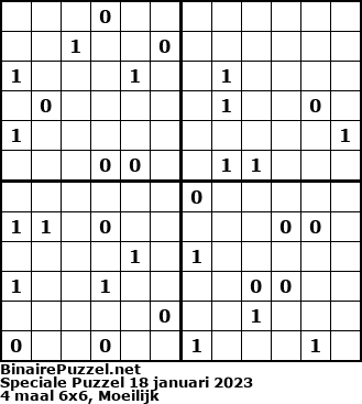 Binaire Puzzel