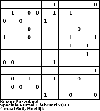 Binaire Puzzel