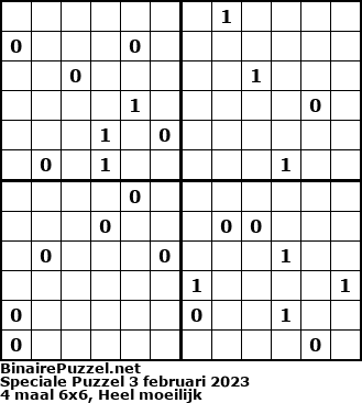 Binaire Puzzel