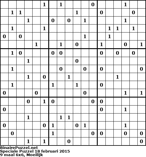 Binaire Puzzel