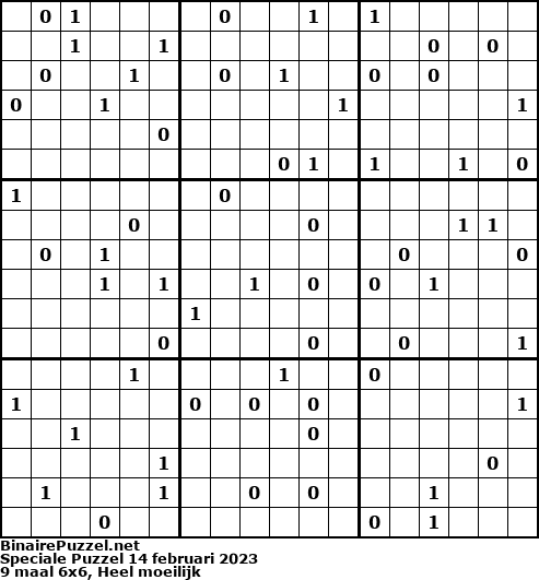 Binaire Puzzel