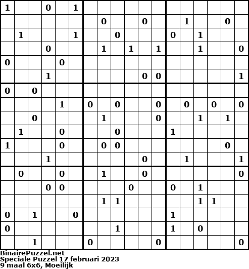 Binaire Puzzel