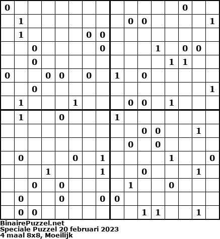 Binaire Puzzel