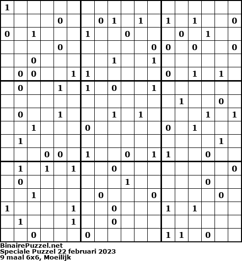 Binaire Puzzel