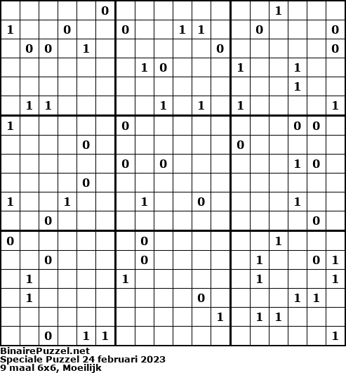 Binaire Puzzel