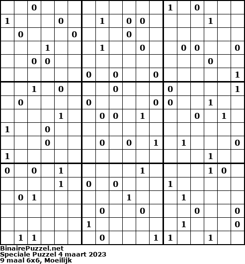 Binaire Puzzel