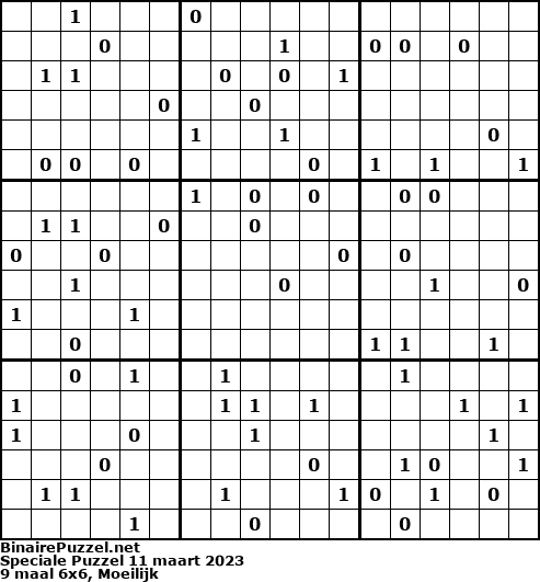 Binaire Puzzel