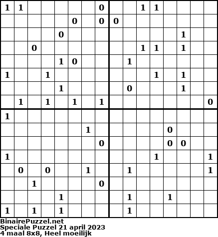 Binaire Puzzel