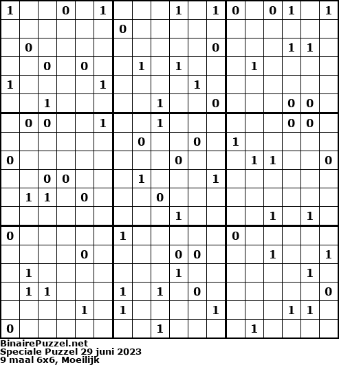 Binaire Puzzel