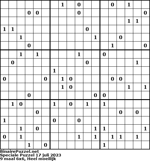 Binaire Puzzel