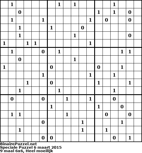 Binaire Puzzel