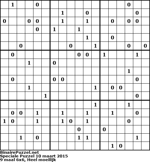 Binaire Puzzel