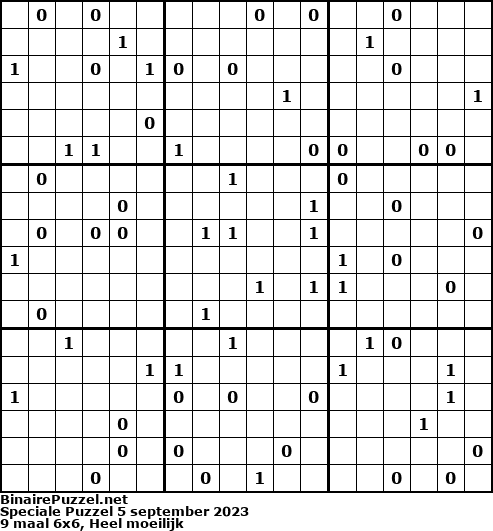 Binaire Puzzel