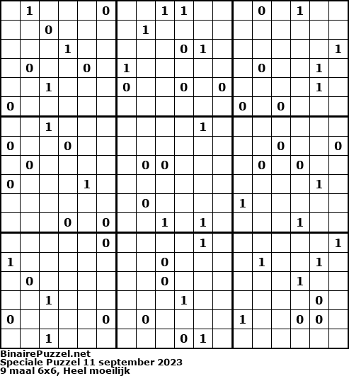 Binaire Puzzel