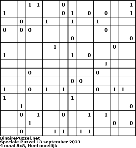 Binaire Puzzel