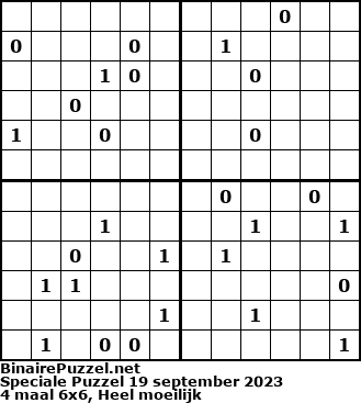 Binaire Puzzel