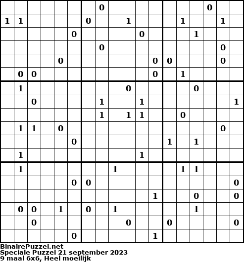 Binaire Puzzel