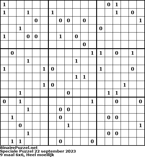 Binaire Puzzel