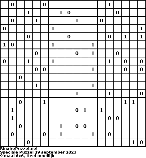 Binaire Puzzel