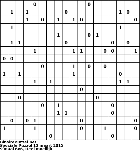 Binaire Puzzel