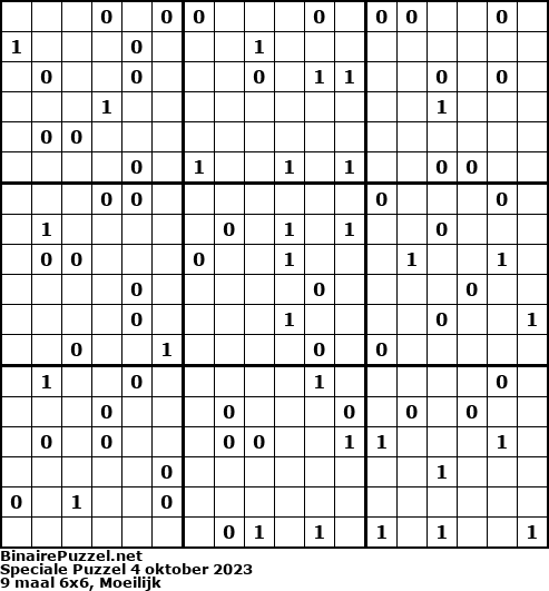 Binaire Puzzel
