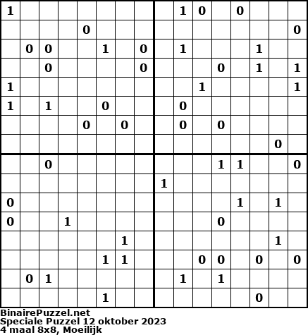 Binaire Puzzel