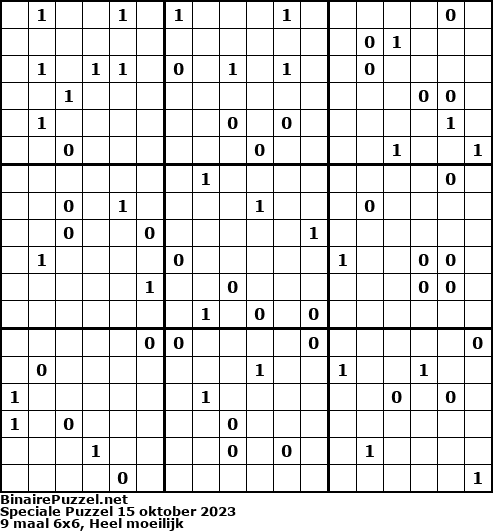 Binaire Puzzel