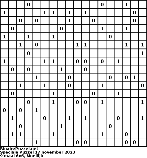 Binaire Puzzel