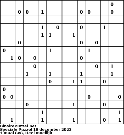 Binaire Puzzel