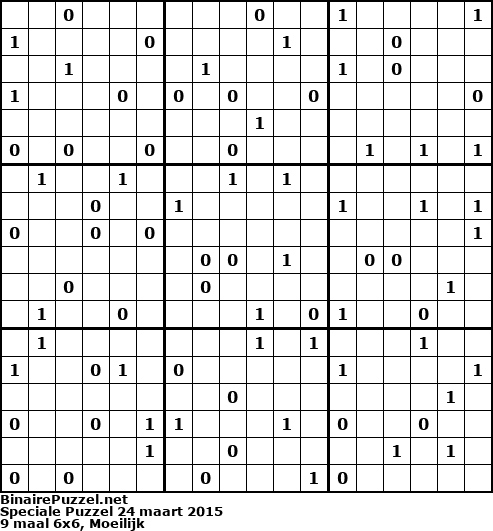 Binaire Puzzel