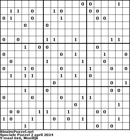 Binaire Puzzel