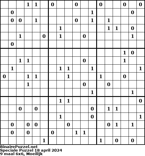 Binaire Puzzel