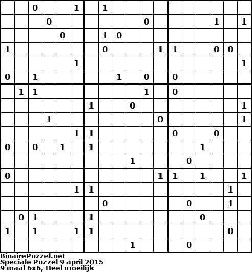 Binaire Puzzel