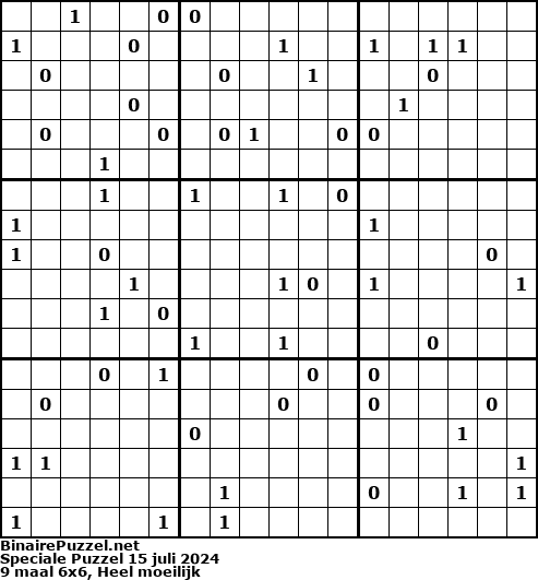 Binaire Puzzel