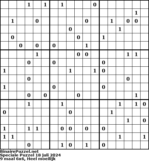 Binaire Puzzel