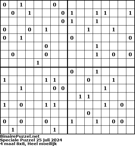Binaire Puzzel