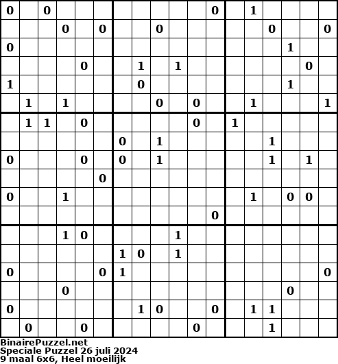 Binaire Puzzel
