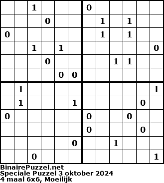 Binaire Puzzel