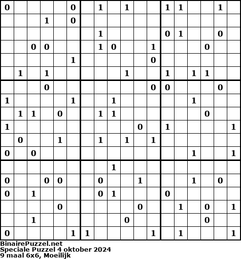 Binaire Puzzel